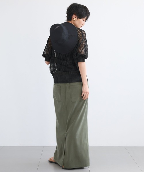 BARNYARDSTORM（バンヤードストーム）の「BARNYARDSTORM / コードツキメッシュＨＡＴ【UVカット】（ハット・レディース・ベージュ/ブラック・FREE）」の18枚目の写真