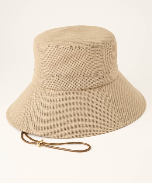 BARNYARDSTORM（バンヤードストーム）の「BARNYARDSTORM / コードツキメッシュＨＡＴ【UVカット】（ハット・レディース・ベージュ/ブラック・FREE）」の21枚目の写真