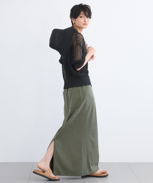 BARNYARDSTORM（バンヤードストーム）の「BARNYARDSTORM / コードツキメッシュＨＡＴ【UVカット】（ハット・レディース・ベージュ/ブラック・FREE）」の6枚目の写真