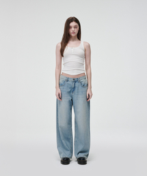 KZM（ケージエム）の「ローウエストデニムパンツ（デニムパンツ）」