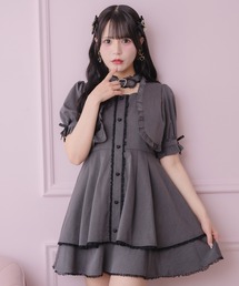 ハートバックルボレロ風ワンピース