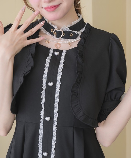 ハートバックルボレロ風ワンピース（ワンピース）｜ROJITA（ロジータ