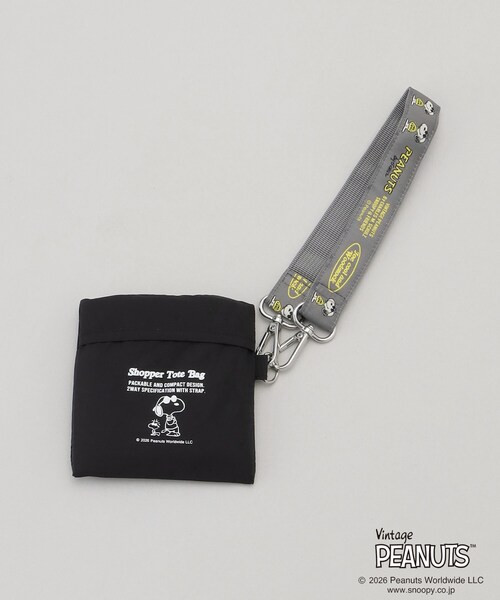 212 KITCHEN STORE(トゥワントゥキッチンストア)の「PEANUTS ストラップ付きショッパーバッグ BLACK(エコバッグ/サブバッグ・レディース・その他・00)」の10枚目の写真