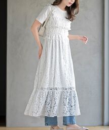 rps | レースシャーリングキャミワンピース(ワンピース)