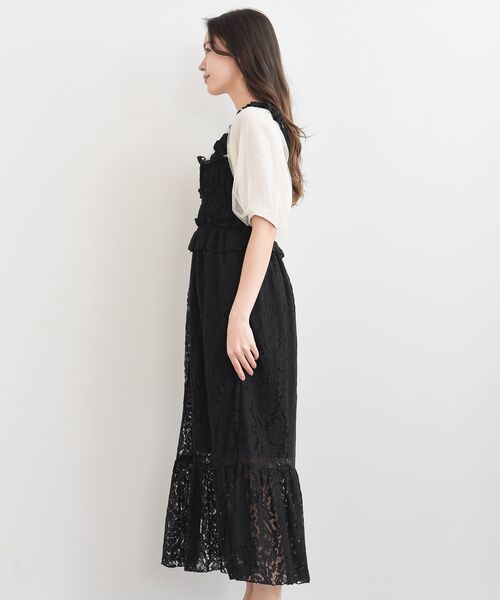 rps（アールピーエス）の「レースシャーリングキャミワンピース（ワンピース・レディース・ブラック/オフホワイト・フリー）」の20枚目の写真