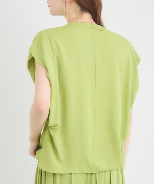 KATHARINE ROSS(キャサリンロス)の「【KATHARINE ROSS】【COOL/UV/DRY】スキッパー衿ブラウス(シャツ/ブラウス・レディース・チャコールグレー/イエロー・MEDIUM)」の21枚目の写真