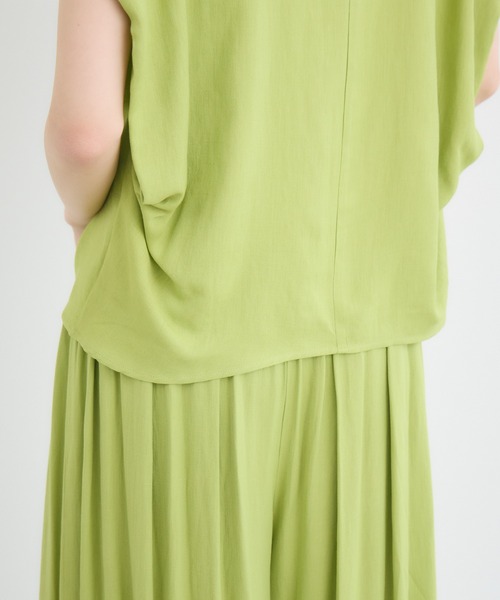 KATHARINE ROSS(キャサリンロス)の「【KATHARINE ROSS】【COOL/UV/DRY】スキッパー衿ブラウス(シャツ/ブラウス・レディース・チャコールグレー/イエロー・MEDIUM)」の11枚目の写真