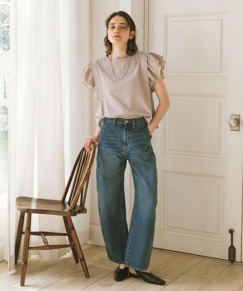 URBAN RESEARCH Sonny Label(アーバンリサーチサニーレーベル)の「フリルフレンチタックスリーブプルオーバー(Tシャツ/カットソー・レディース・ブラック/グレー系その他/ブラウン・FREE)」の17枚目の写真