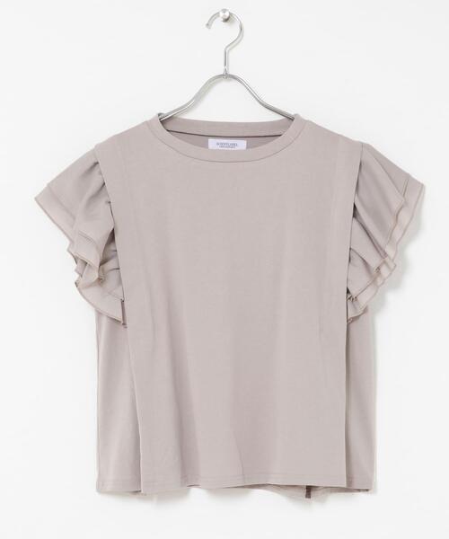 URBAN RESEARCH Sonny Label(アーバンリサーチサニーレーベル)の「フリルフレンチタックスリーブプルオーバー(Tシャツ/カットソー・レディース・ブラック/グレー系その他/ブラウン・FREE)」の19枚目の写真