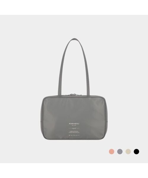 MARHEN.J(マルヘンジェイ)の「イヴ (EVE) ナイロン ボーリングバッグ(ショルダーバッグ・レディース・ブラック/ベージュ/グレー/ピンク・FREE)」の1枚目の写真