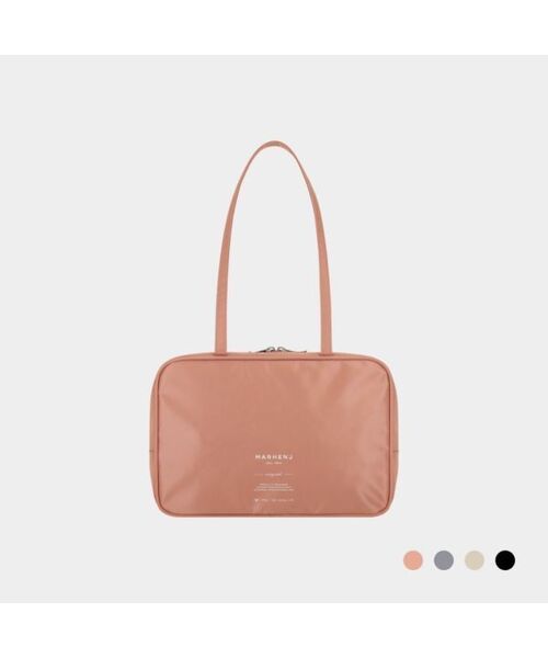 MARHEN.J(マルヘンジェイ)の「イヴ (EVE) ナイロン ボーリングバッグ(ショルダーバッグ・レディース・ブラック/ベージュ/グレー/ピンク・FREE)」の4枚目の写真