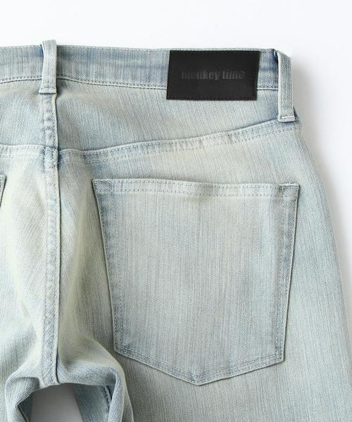 BEAUTY&YOUTH UNITED ARROWS(ビューティーアンドユースユナイテッドアローズ)の「<monkey time>∴ デニム ジップ アンクル ジェギンスパンツ◆(デニムパンツ・メンズ・ブラック/ライトブルー・MEDIUM/X-LARGE/LARGE/SMALL)」の8枚目の写真