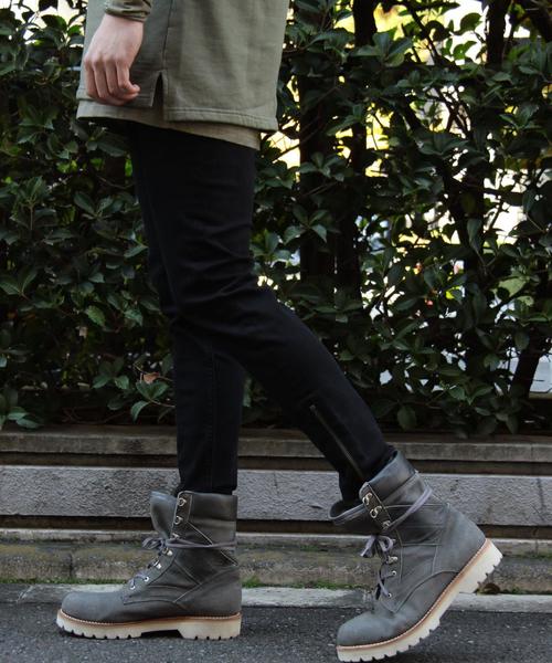 BEAUTY&YOUTH UNITED ARROWS(ビューティーアンドユースユナイテッドアローズ)の「<monkey time>∴ デニム ジップ アンクル ジェギンスパンツ◆(デニムパンツ・メンズ・ブラック/ライトブルー・MEDIUM/X-LARGE/LARGE/SMALL)」の3枚目の写真