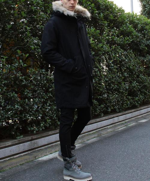 BEAUTY&YOUTH UNITED ARROWS(ビューティーアンドユースユナイテッドアローズ)の「<monkey time>∴ デニム ジップ アンクル ジェギンスパンツ◆(デニムパンツ・メンズ・ブラック/ライトブルー・MEDIUM/X-LARGE/LARGE/SMALL)」の4枚目の写真