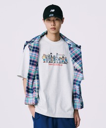 Ghica ラインアップオーバーサイズTシャツ