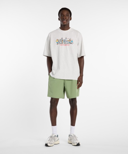 NEW BALANCE(ニューバランス)の「Ghica ラインアップオーバーサイズTシャツ(Tシャツ/カットソー・メンズ・サンドグレー/ブルー・MEDIUM/LARGE/X-LARGE/XX-LARGE)」の7枚目の写真