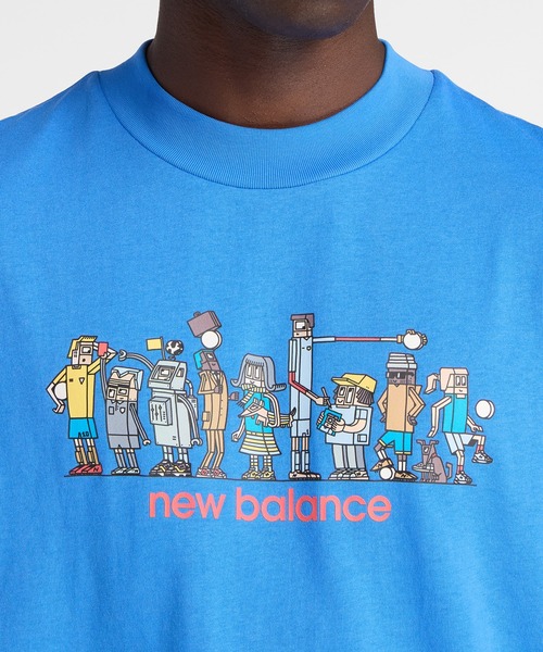 NEW BALANCE(ニューバランス)の「Ghica ラインアップオーバーサイズTシャツ(Tシャツ/カットソー・メンズ・サンドグレー/ブルー・MEDIUM/LARGE/X-LARGE/XX-LARGE)」の10枚目の写真