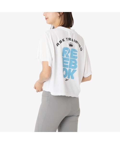 Reebok（リーボック）の「ラックス バットウィング グラフィック Tシャツ / LUX BATWING GRAPHIC T-SHIRT（Tシャツ/カットソー・レディース・ホワイト/ブラック・X-SMALL/SMALL/MEDIUM/LARGE）」の4枚目の写真
