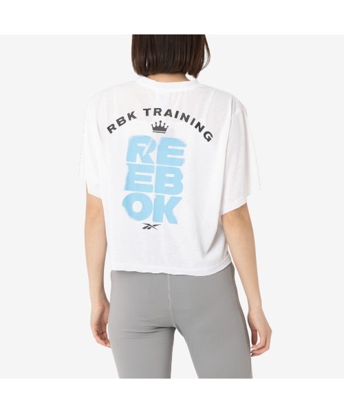 Reebok（リーボック）の「ラックス バットウィング グラフィック Tシャツ / LUX BATWING GRAPHIC T-SHIRT（Tシャツ/カットソー・レディース・ホワイト/ブラック・X-SMALL/SMALL/MEDIUM/LARGE）」の5枚目の写真