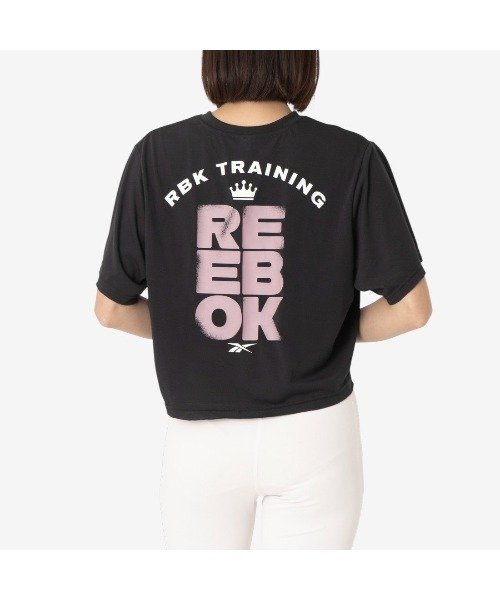 Reebok（リーボック）の「ラックス バットウィング グラフィック Tシャツ / LUX BATWING GRAPHIC T-SHIRT（Tシャツ/カットソー・レディース・ホワイト/ブラック・X-SMALL/SMALL/MEDIUM/LARGE）」の8枚目の写真