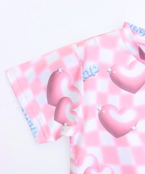 ANAP kids(アナップキッズ)の「3Dハート フラッグ チェック Tシャツ(Tシャツ/カットソー・キッズ・ピンク/ラベンダー・120/110/130)」の18枚目の写真