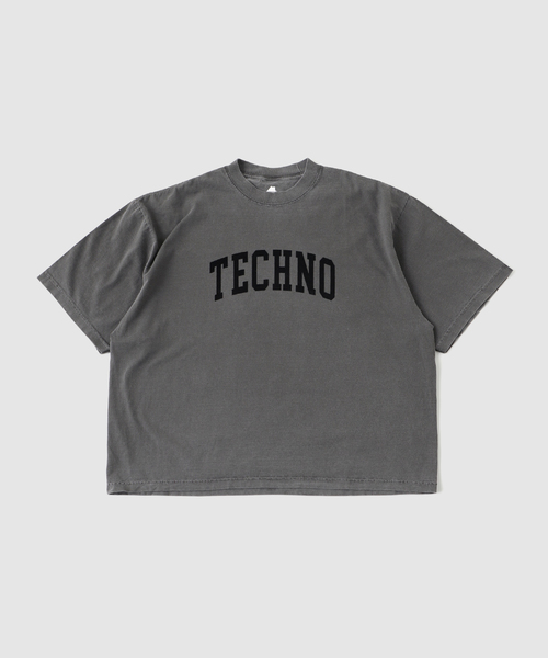 is-ness(イズネス)の「ISNESS MUSIC / イズネス ミュージック TECHNO T-SHIRT FL(Tシャツ/カットソー・メンズ・ホワイト/チャコールグレー・MEDIUM/LARGE)」の1枚目の写真