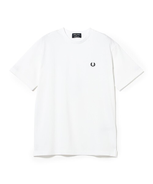 BEAMS(ビームス)の「【別注】FRED PERRY / ロゴ Tシャツ(Tシャツ/カットソー・メンズ・ホワイト/ブラック/チャコールグレー/ネイビー・SMALL/MEDIUM/LARGE/X-LARGE)」の5枚目の写真