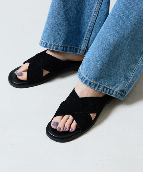 FREAK'S STORE（フリークスストア）の「限定展開　クロス ベルト フラット サンダル[36~38サイズ展開]（サンダル・レディース・ベージュ/ブラウン/ブラック・37/36/38）」の13枚目の写真