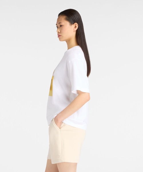 NEW BALANCE(ニューバランス)の「NB GREY フォトTシャツイエロー(Tシャツ/カットソー・レディース・ホワイト・X-LARGE/LARGE/MEDIUM/SMALL)」の2枚目の写真
