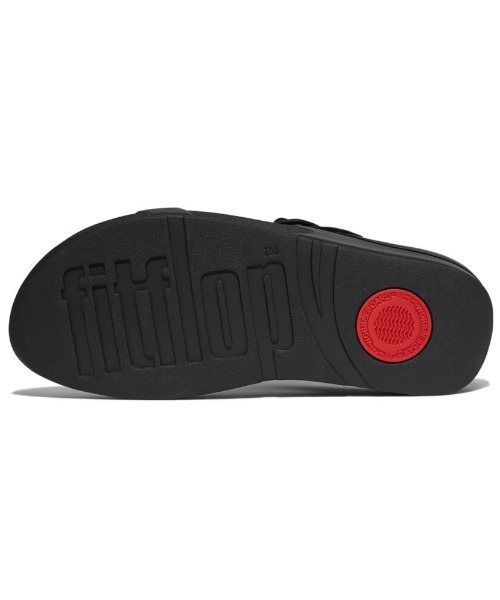 fitflop(フィットフロップ)の「SKINNY II レザー ゼットストラップ スライド(サンダル・レディース・タン/ブラック/ゴールド系・US5/US6/US7/US8)」の8枚目の写真