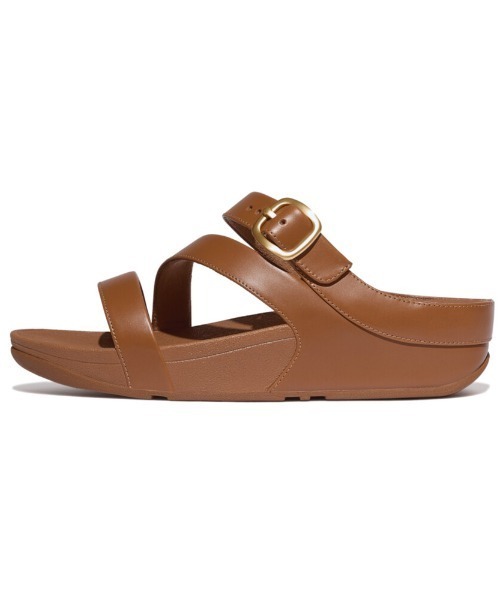 fitflop(フィットフロップ)の「SKINNY II レザー ゼットストラップ スライド(サンダル・レディース・タン/ブラック/ゴールド系・US5/US6/US7/US8)」の9枚目の写真
