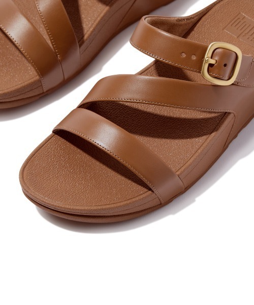 fitflop(フィットフロップ)の「SKINNY II レザー ゼットストラップ スライド(サンダル・レディース・タン/ブラック/ゴールド系・US5/US6/US7/US8)」の12枚目の写真