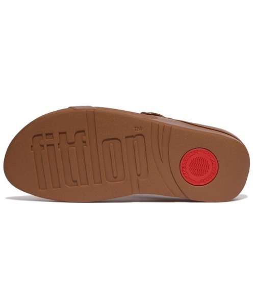 fitflop(フィットフロップ)の「SKINNY II レザー ゼットストラップ スライド(サンダル・レディース・タン/ブラック/ゴールド系・US5/US6/US7/US8)」の13枚目の写真