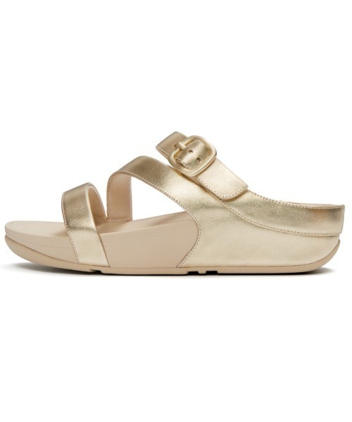 fitflop(フィットフロップ)の「SKINNY II レザー ゼットストラップ スライド(サンダル・レディース・タン/ブラック/ゴールド系・US5/US6/US7/US8)」の14枚目の写真