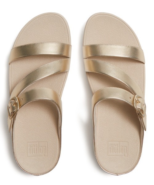fitflop(フィットフロップ)の「SKINNY II レザー ゼットストラップ スライド(サンダル・レディース・タン/ブラック/ゴールド系・US5/US6/US7/US8)」の15枚目の写真
