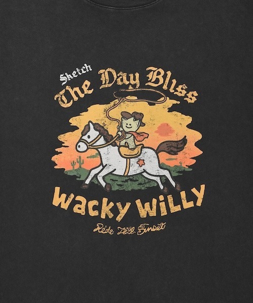 Wacky WiLLy(ワッキーウィリー)の「KIKY RIDING SHORT SLEEVE T-SHIRT(Tシャツ/カットソー・メンズ・チャコールグレー/ピンク/キナリ・X-LARGE/LARGE/MEDIUM/SMALL)」の12枚目の写真
