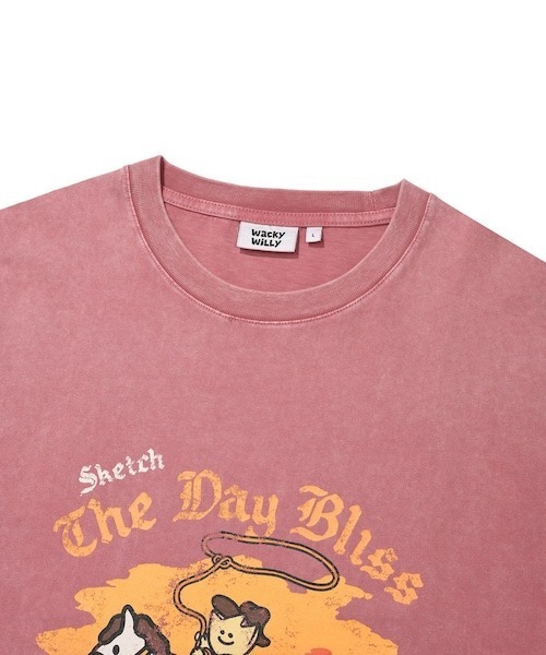 Wacky WiLLy（ワッキーウィリー）の「KIKY RIDING SHORT SLEEVE T-SHIRT（Tシャツ/カットソー・メンズ・チャコールグレー/ピンク/キナリ・X-LARGE/LARGE/MEDIUM/SMALL）」の16枚目の写真