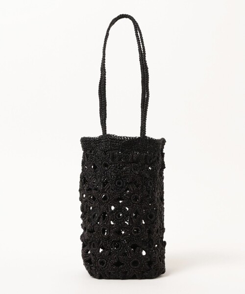 Ray BEAMS(レイビームス)の「BAGMATI / Flower Bag(かごバッグ・レディース・ブラック/ブラウン系その他3・ONE SIZE)」の3枚目の写真