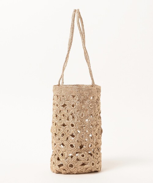 Ray BEAMS(レイビームス)の「BAGMATI / Flower Bag(かごバッグ・レディース・ブラック/ブラウン系その他3・ONE SIZE)」の5枚目の写真