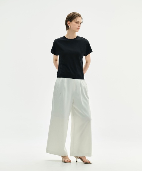 N.O.R.C(ノーク)の「【ウォッシャブル】クールニットTEE(ニット/セーター・レディース・ブルー/ブラック/ブラウン/ライトグレー/ホワイト・フリー)」の14枚目の写真