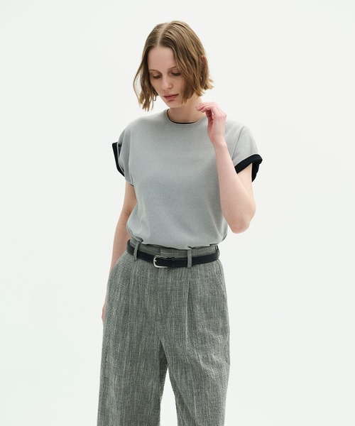 N.O.R.C(ノーク)の「【ウォッシャブル】クールニットTEE(ニット/セーター・レディース・ブルー/ブラック/ブラウン/ライトグレー/ホワイト・フリー)」の16枚目の写真