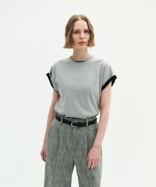 N.O.R.C(ノーク)の「【ウォッシャブル】クールニットTEE(ニット/セーター・レディース・ブルー/ブラック/ブラウン/ライトグレー/ホワイト・フリー)」の18枚目の写真