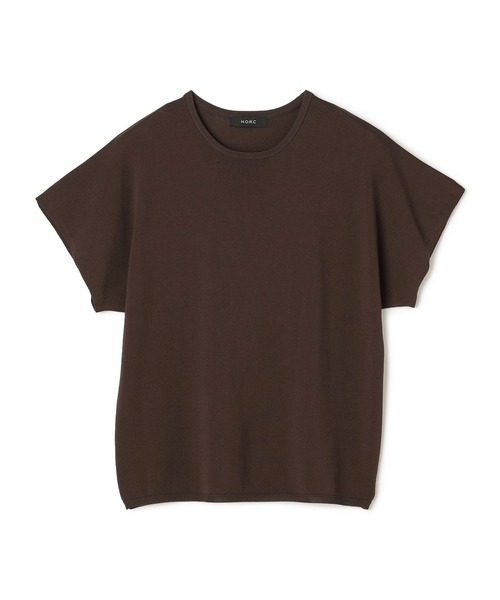 N.O.R.C(ノーク)の「【ウォッシャブル】クールニットTEE(ニット/セーター・レディース・ブルー/ブラック/ブラウン/ライトグレー/ホワイト・フリー)」の7枚目の写真