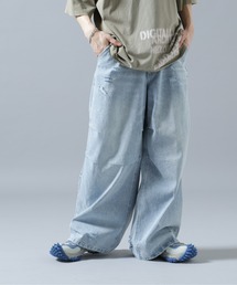 DankeSchon/ダンケシェーン/12oz BAGGY JEANS/ICE