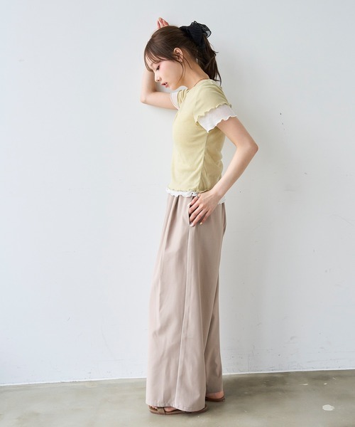 mil(ミル)の「ライン リラックス タックパンツ / トラックパンツ 【587213】(その他パンツ・レディース・チャコールグレー/ブラック/モカ・FREE/S-Short/S-Regular/M-Short)」の19枚目の写真