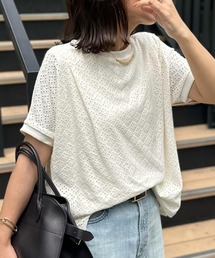 ikka | 【プチプラ1990円(税抜)】冷感アイレットレースプルオーバー(Tシャツ/カットソー)