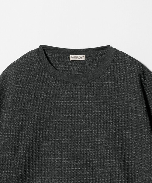 BEAUTY&YOUTH UNITED ARROWS(ビューティーアンドユースユナイテッドアローズ)の「テック サーマル アジャスト クルーネック Tシャツ(Tシャツ/カットソー・メンズ・ブラック/ナチュラル/ダークグレー・S/M/XL/L)」の6枚目の写真