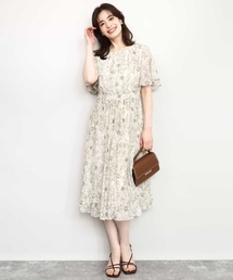 花柄」に該当するワンピース（半袖 / プリーツ）ファッション通販