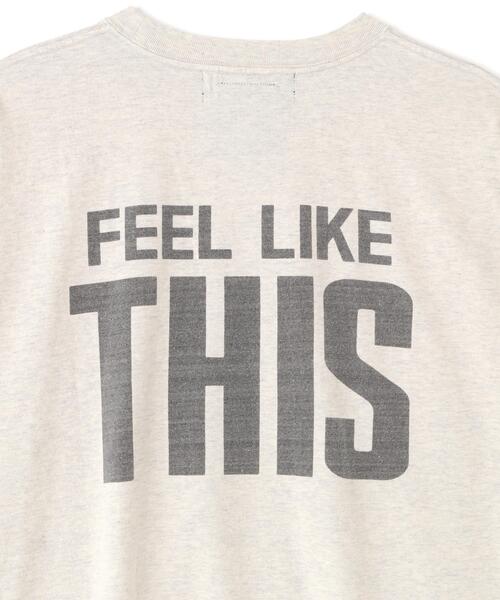 REMI RELIEF(レミレリーフ)の「REMI RELIEF(レミレリーフ) 別注20/-天竺BIGサイズTシャツ(RECORD)(Tシャツ/カットソー・メンズ・グレー系その他3/イエロー・M/L/XL)」の6枚目の写真