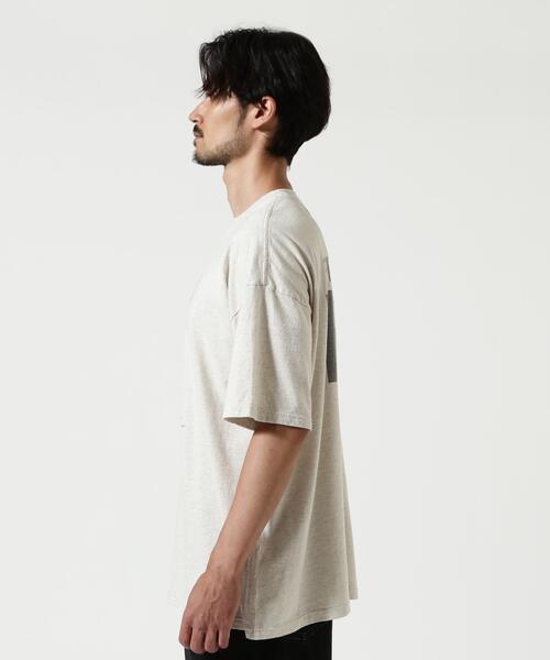 REMI RELIEF(レミレリーフ)の「REMI RELIEF(レミレリーフ) 別注20/-天竺BIGサイズTシャツ(RECORD)(Tシャツ/カットソー・メンズ・グレー系その他3/イエロー・M/L/XL)」の12枚目の写真